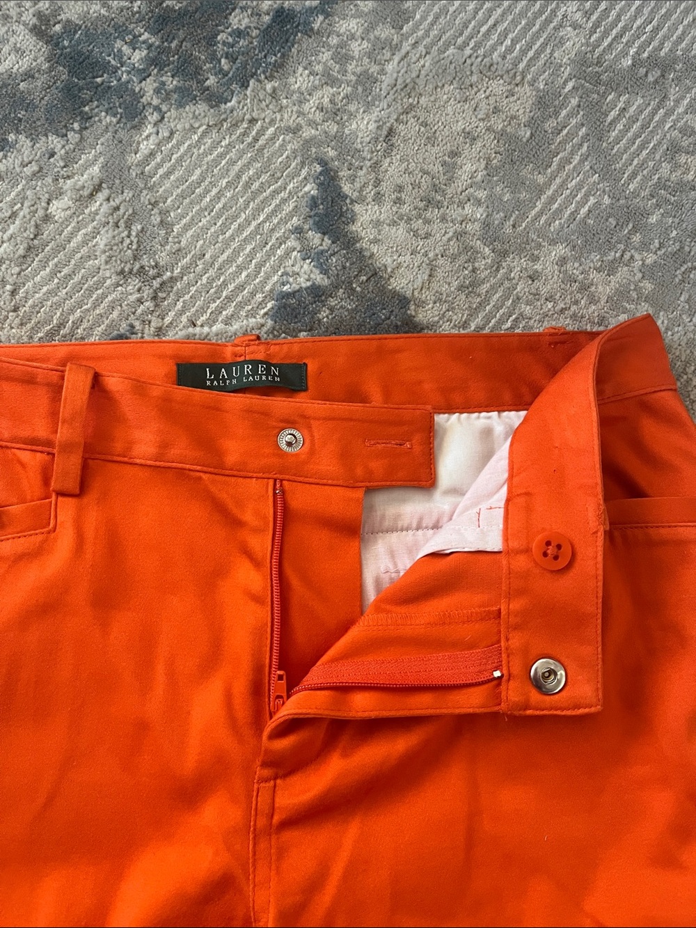 Ralph Lauren Women’s Bright Orange Chinos - Picture 3 of 6